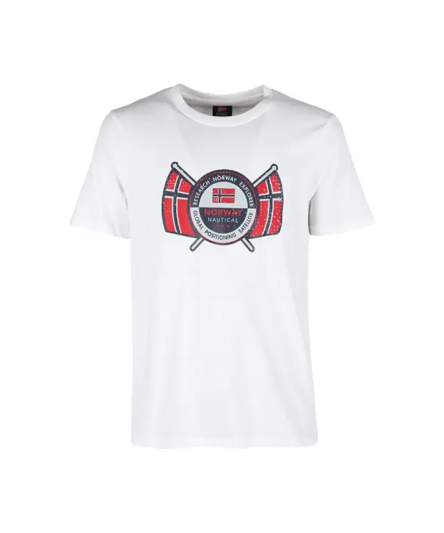 Norway Nautical School - Ανδρικό T-shirt Κοντομάνικο 856028-WHITE Λευκό