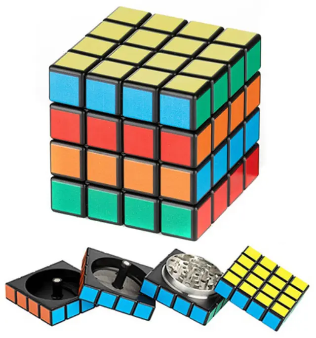 Grinder Τρίφτης Μεταλλικός All Magnetic Rubik's Cube 53mm - 4 Parts