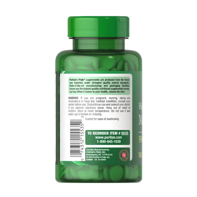 Puritan's Pride Magnesium 500 mg 3