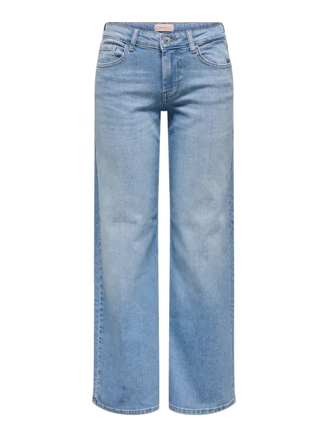 Only Judy-O Τζιν Φαρδιάς Γραμμής Light Blue Denim