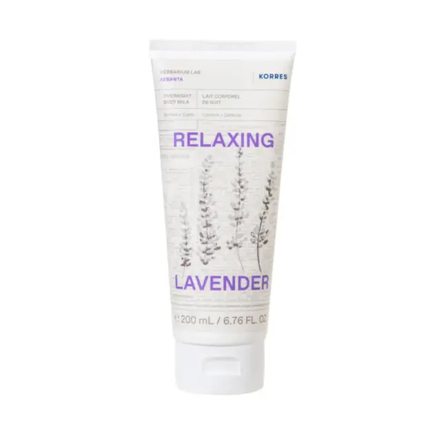 KORRES Overnight Body Milk Relaxing Lavender Γαλάκτωμα Σώματος Λεβάντα για Αίσθηση Ηρεμίας & Χαλάρωσης πριν τον Ύπνο, 200ml