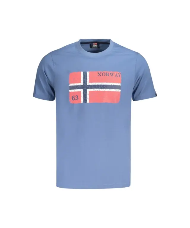 Norway Nautical School - Ανδρικό T-shirt Κοντομάνικο 866020-DENIM Μπλε Ανοιχτό 3