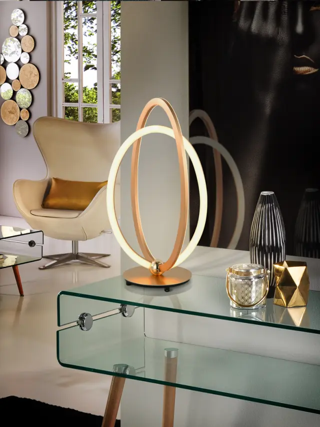 OCELLIS TABLE LAMP ROSE GOLD φωτιστικό επιτραπέζιο Ροζ χρυσό