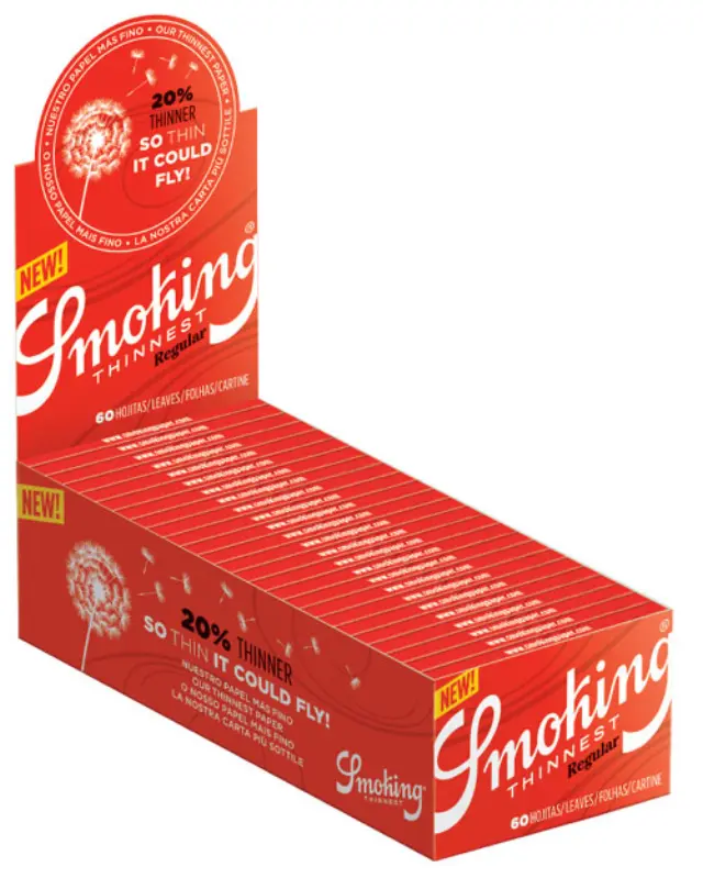 Smoking Χαρτάκια - Thinnest Red Regular - 50τεμ.