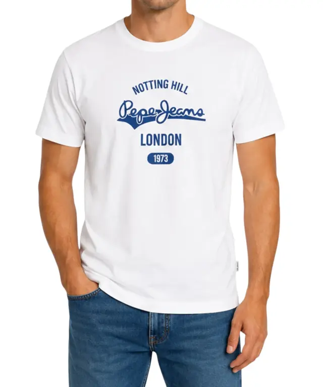 Pepe Jeans - Ανδρικό Κοντομάνικο T-shirt Jimmy Tee PM5010405-800 Λευκό 2