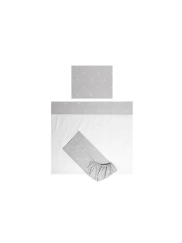 Lorelli Σετ Σεντόνια Κούνιας 3τμχ. 60*120cm Tiny Dream Bear Grey 20801195903