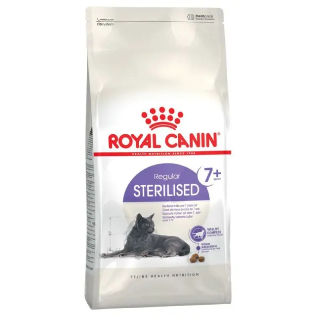 Royal Canin Regular Sterilised 7+ Ξηρά Τροφή Γάτας με Πουλερικά & Ρύζι 1.5kg