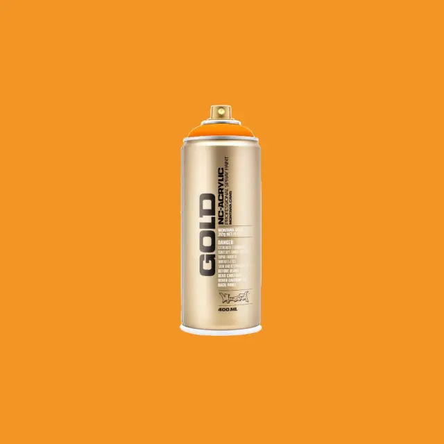 Montana Gold Fluo Spray Paint 400ml F2000 Power Orange