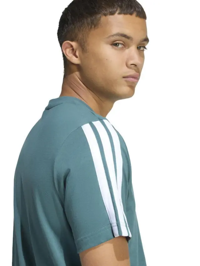 adidas3-stripes Αθλητικό T-shirt Πράσινο - XL 2