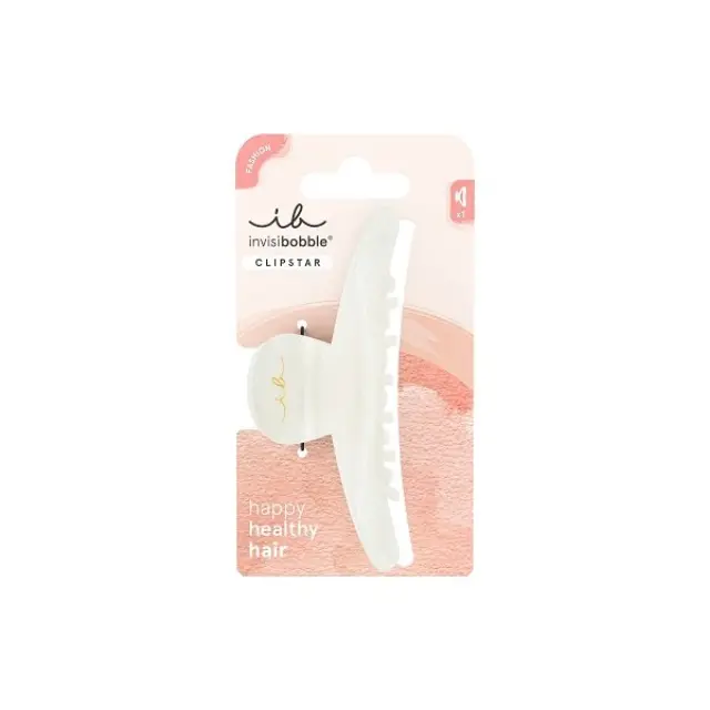 Invisibobble Κλάμερ για Μαλλιά Clipstar Clawdia Tortoise Λευκό