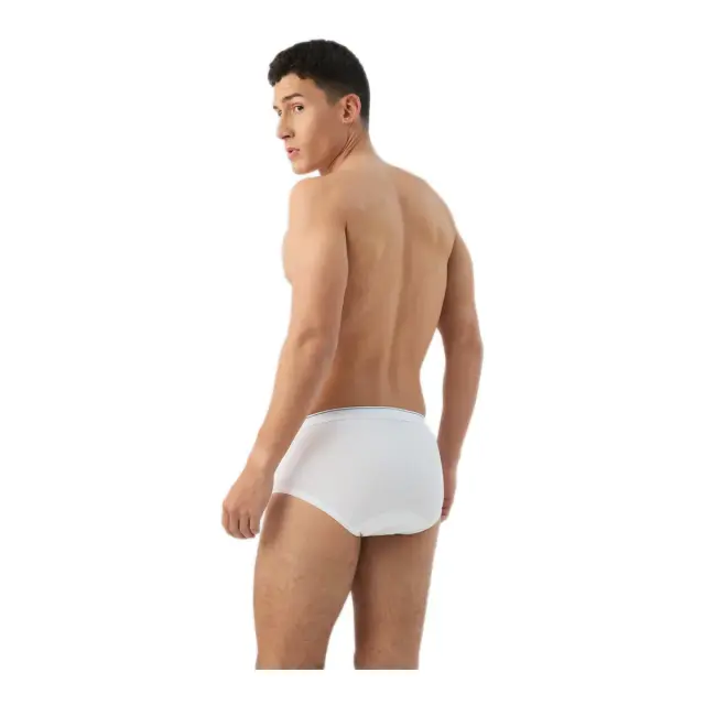 Minerva Ανδρικό Slip Mid Waist - Διπλό Πακέτο, Χρώμα Λευκό 3