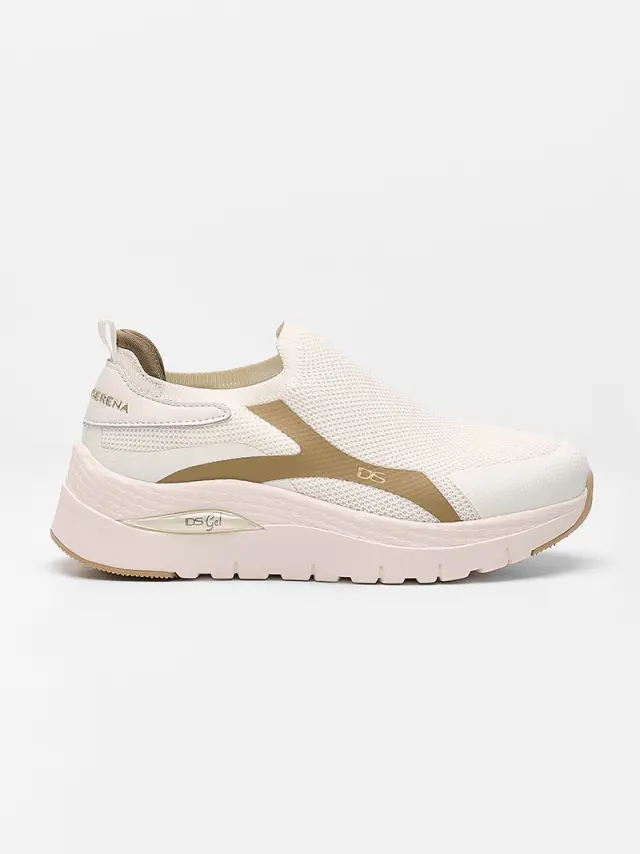 Donna Serena Sneakers Γυναικείο Άλλα Υλικά Άσπρο DSE/145672 WHITE/GREY 3