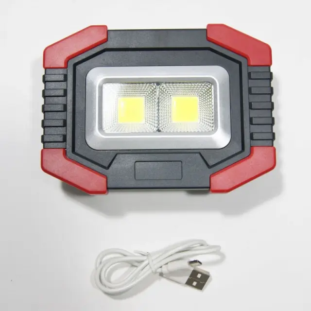 ΕΠΑΝΑΦΟΡΤΙΖΟΜΕΝΟΣ ΠΡΟΒΟΛΕΑΣ LED 6W 2xCOB ΜΕ micro-USB W918