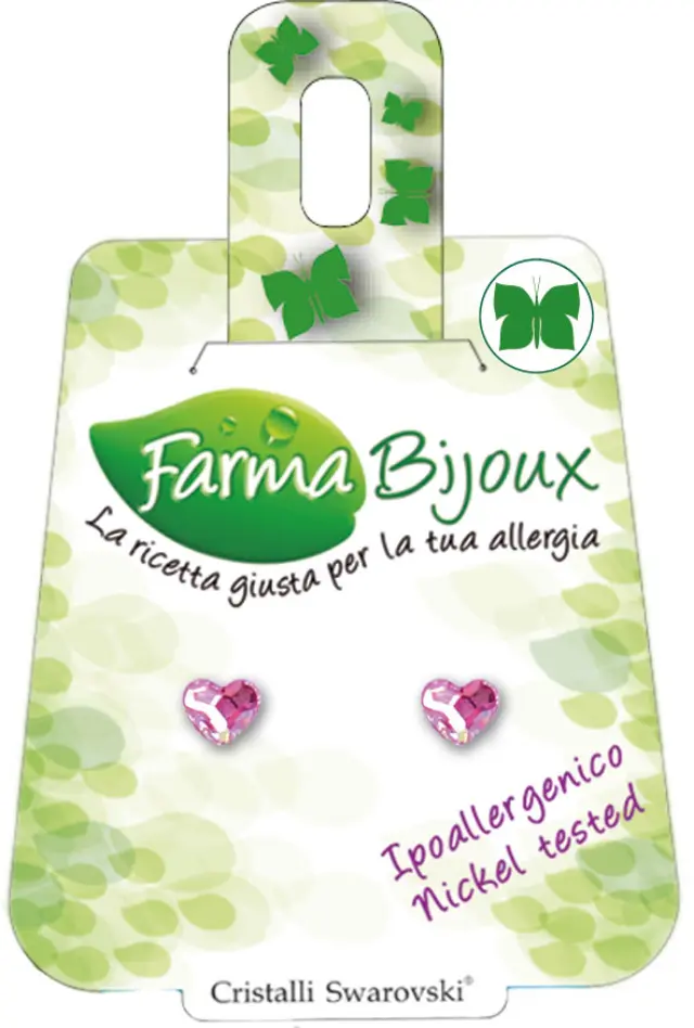 Farma Bijoux Cuore Piatto 6Mm 1 ζευγάρι 2