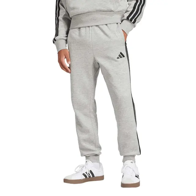 adidas Sportswear Men's 3Stripes Fleece Tapered Cut Pant Γκρι JE6318 (adidas Sportswear) 2
