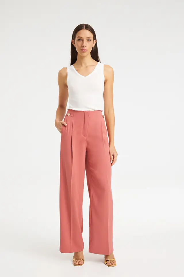 Ψηλόμεσο Tailored Παντελόνι KODA TROUSERS - XS 2