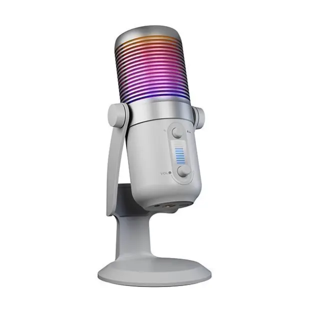 Rampage Gaming Microphone Diyez RGB USB-C White (DIYEZ-WHITE)