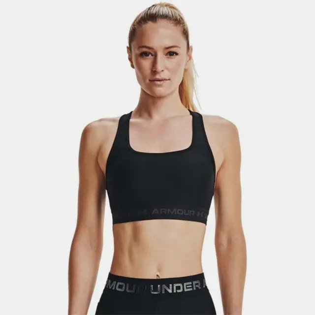 Under Armour Women's Crossback Mid Bra Μαύρο 1361034-001 (Under Armour)
