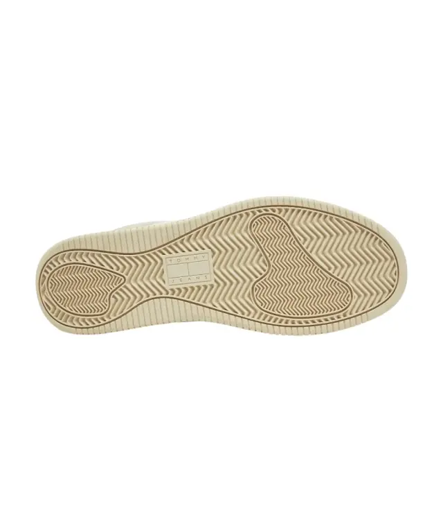 Tommy Hilfiger - Ανδρικά Δερμάτινα Sneakers Tjm Retro Basket Ess EM0EM01395-YBI Εκρού 3