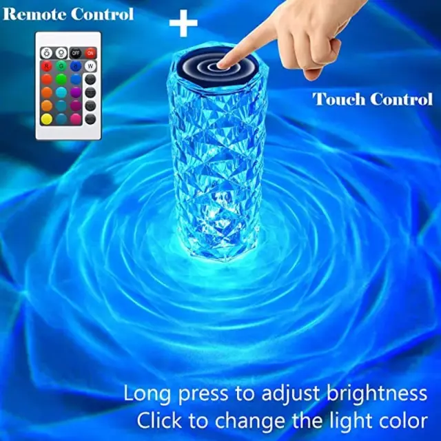Επαναφορτιζόμενο επιτραπέζιο φωτιστικό RGB με τηλεχειριστήριο 3