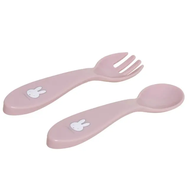 Σετ Κουταλάκι και Πηρούνι 16 cm Miffy Pink KOKO 2