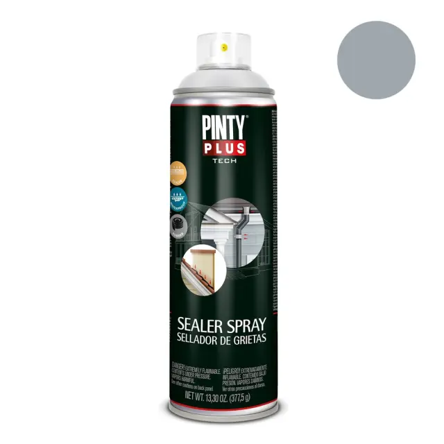 Pinty Plus Tech Spray sealer Μονωτικό σφράγισης διαρροών Γκρι 500ml / SG113