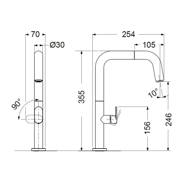 Μπαταρία νεροχύτη EVA 400746-400 3
