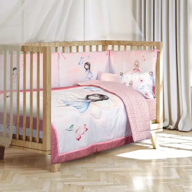 Πάντα Κούνιας 45x195 Essential Greenwich Polo Club 8849 Pink-Dusty Rose 100% Microfiber 2