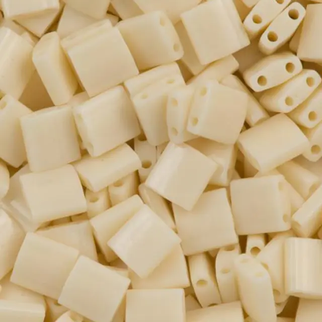 Χάντρα Miyuki Tila No491 Ivory Pearl Ceylon Luster ~7gr