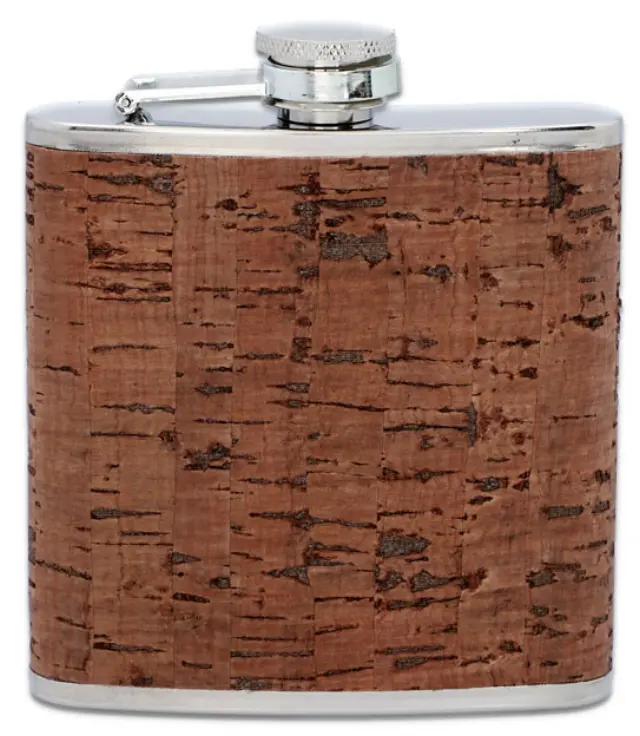 Hip Flask Φλασκί Ποτού Φελλός Cork (F3300) - 180ml