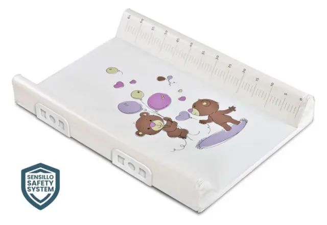 Aλλαξιέρα με Σκληρή Βάση 50x70cm Sensillo Bear Beige Purple 12000