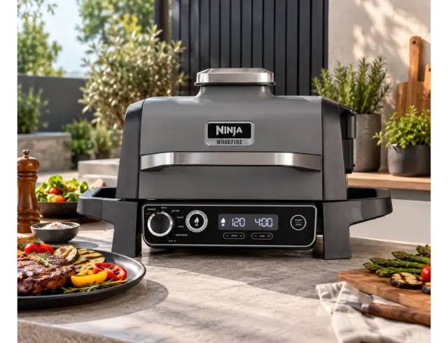 Ηλεκτρική Ψησταριά & Γκριλιέρα Ninja Woodfire OG701EU με ισχύ 2400WOG701EU