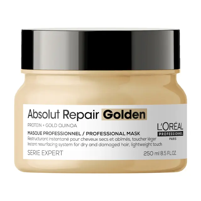 L'Oreal Professionnel Absolut Repair Golden Mask Για Ταλαιπωρημένα Μαλλιά 250ml 3