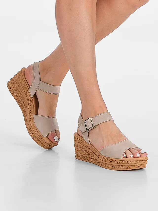 Gabor Πέδιλα Γυναικείο δέρμα Nubuck Μπεζ GAB/64651 12-DESERT 2