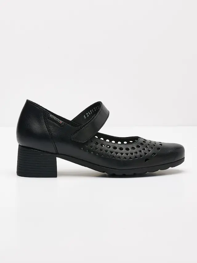Mephisto Μπαρέτες Γυναικείο δέρμα Μαύρο MEP/GILIA PERF BLACK 3