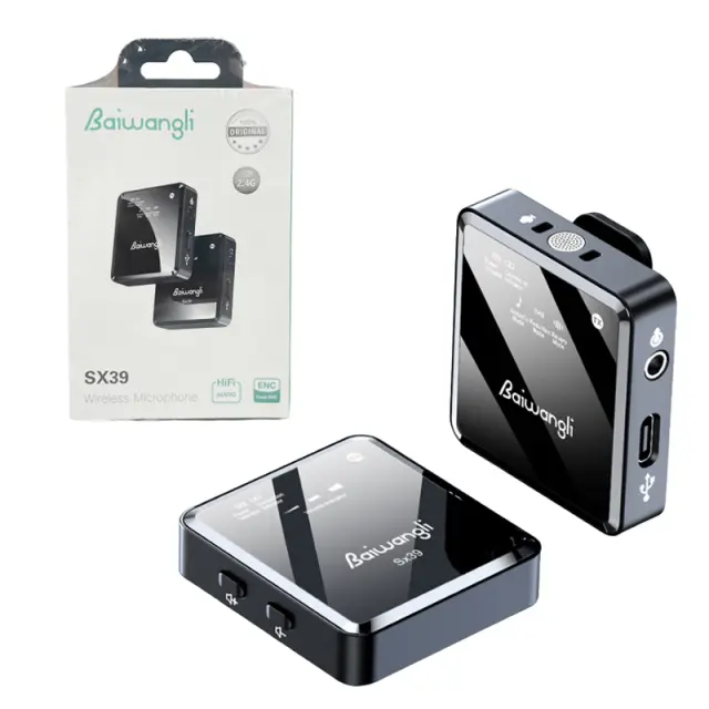 Baiwangli Ασύρματο μικρόφωνο Type-C SX39 - Wireless Microphone HiFi Audio 2.4G 99048