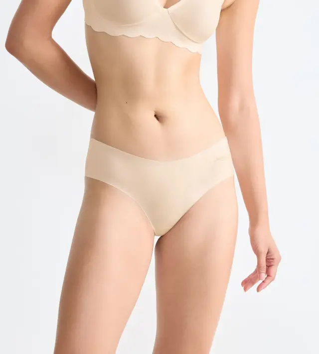 Sloggi Σλιπ Zero Microfibre 2.0 Hipster Κρεμ 2-Pack