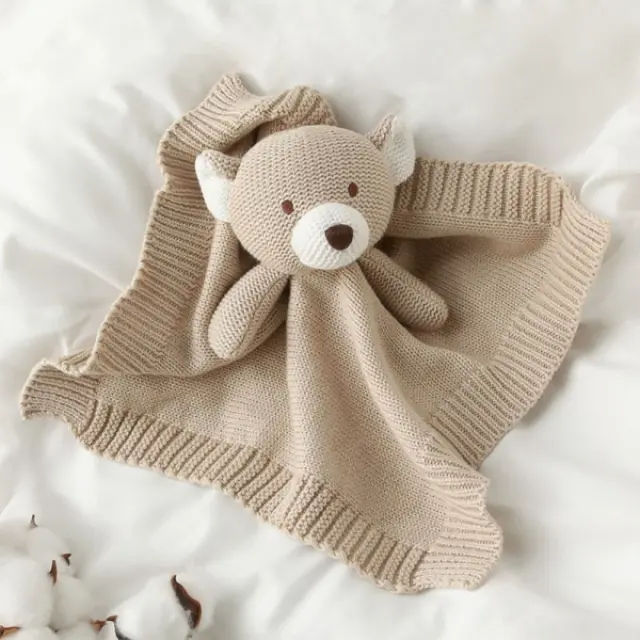 Πανάκι Παρηγοριάς Cotton Friends Αρκουδάκι 25cm. Γκρι 2