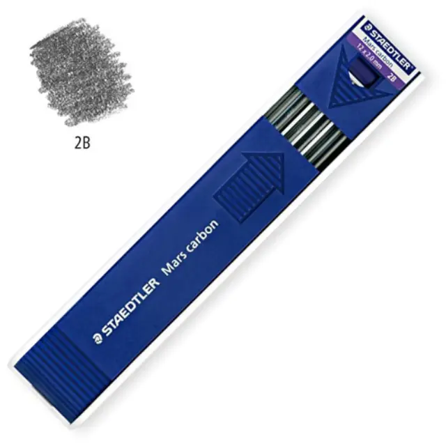 Ανταλλακτικές Μύτες Μολυβιού Ø2mm Staedtler Mars Carbon - 2B