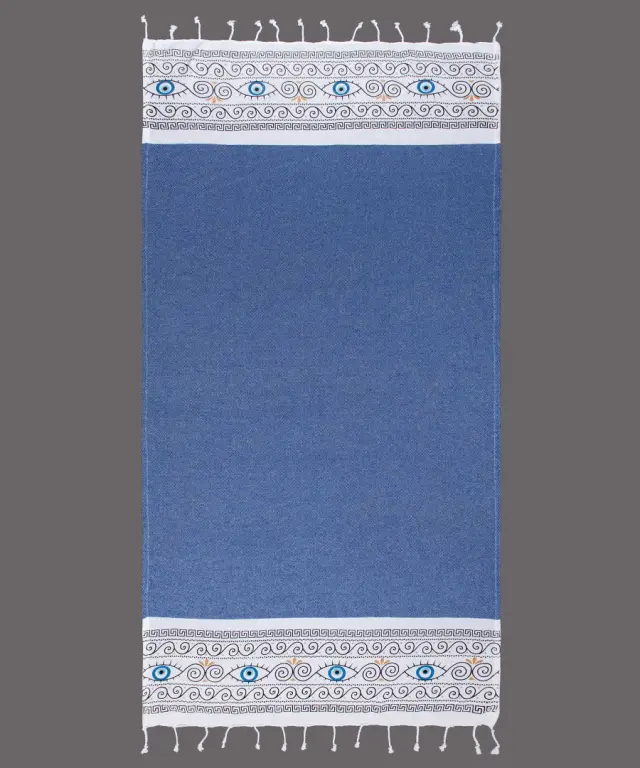 Pestemal nkp554 (90cm x 180cm) μπλέ ροαγιάλ - -