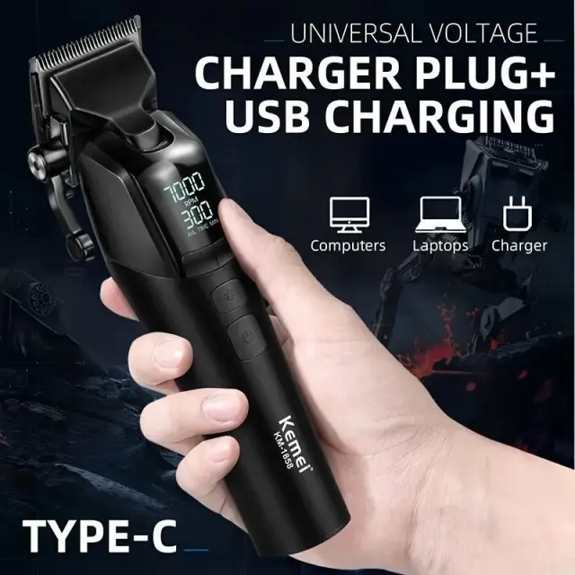 Kemei Κουρευτική Μηχανή KM-1858 - Hair clipper professional 069262 3