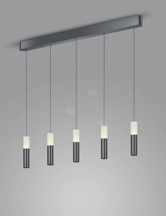 Κρεμαστό Φωτιστικό LED LIDOS Direct Indirect Μαύρο Χρώμιο EASY Lift 2