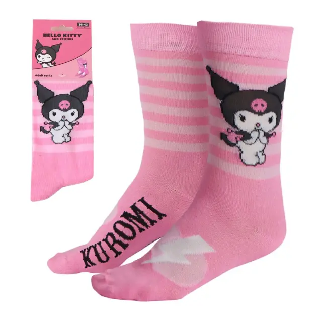 Κάλτσες Hello Kitty Kuromi adult socks Size 36-43 2900003028
