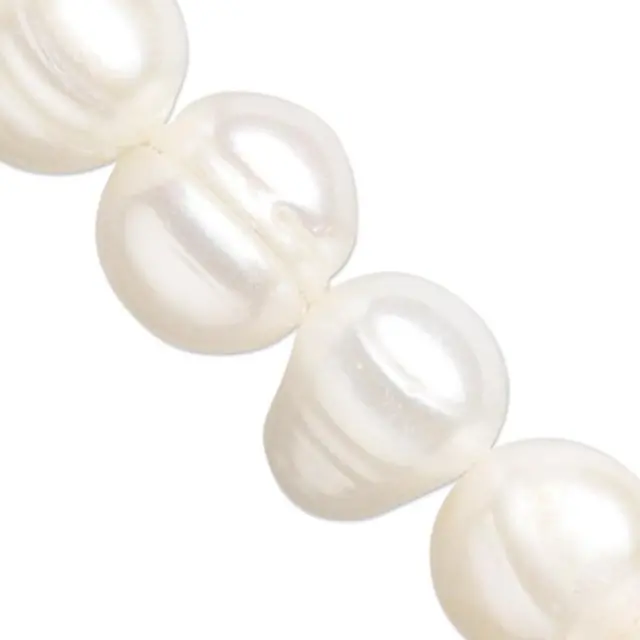 Μαργαριτάρια Γλυκού Νερού Potato Ø10mm - Creamy White ~20τεμ