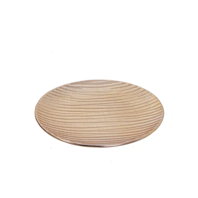 Πιατέλα κεραμική σατινέ χρυσό 30cm HomeGuru CT406