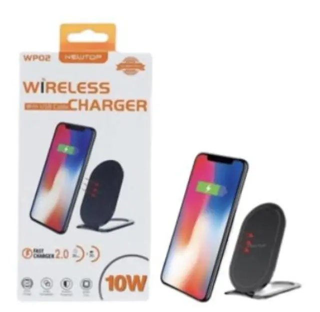 NEWTOP ΒΑΣΗ ΓΡΗΓΟΡΗΣ-ΑΣΥΡΜΑΤΗΣ ΦΟΡΤΙΣΗΣ WP02 σε ΜΑΥΡΟ Χρώμα 27349
