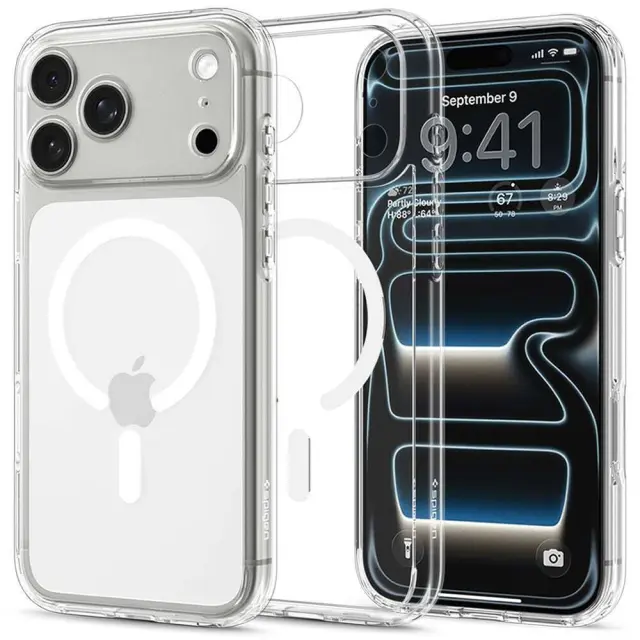 Spigen Ultra Hybrid MagSafe, clear white - iPhone 18 Pro Max/17 Pro Max