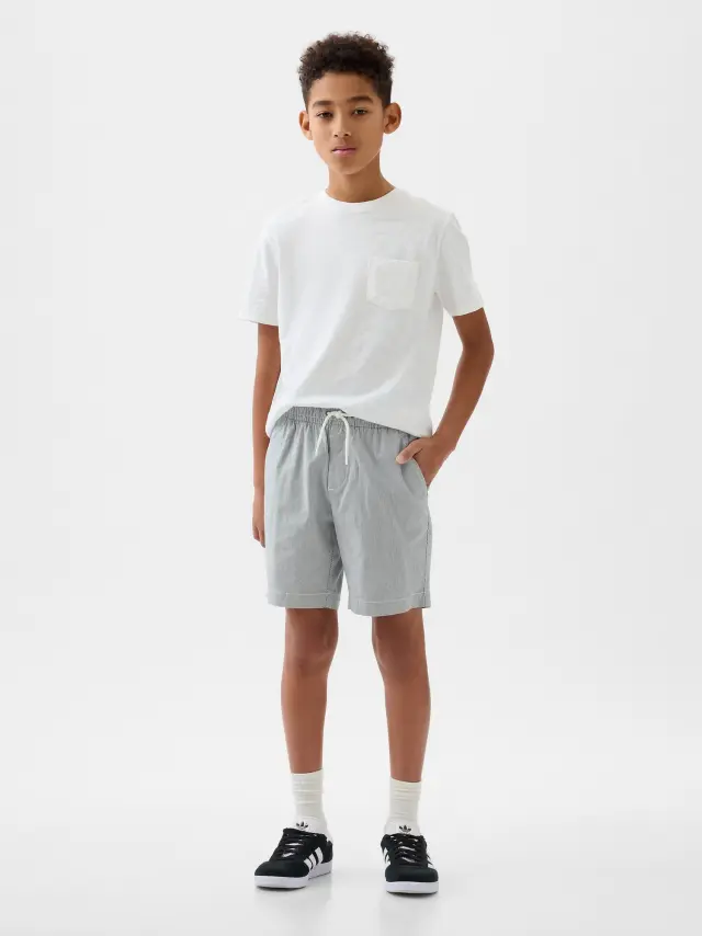 Multi Παιδικό Easy Pull-On Σορτς RAILROAD STRIPE BLUE - M