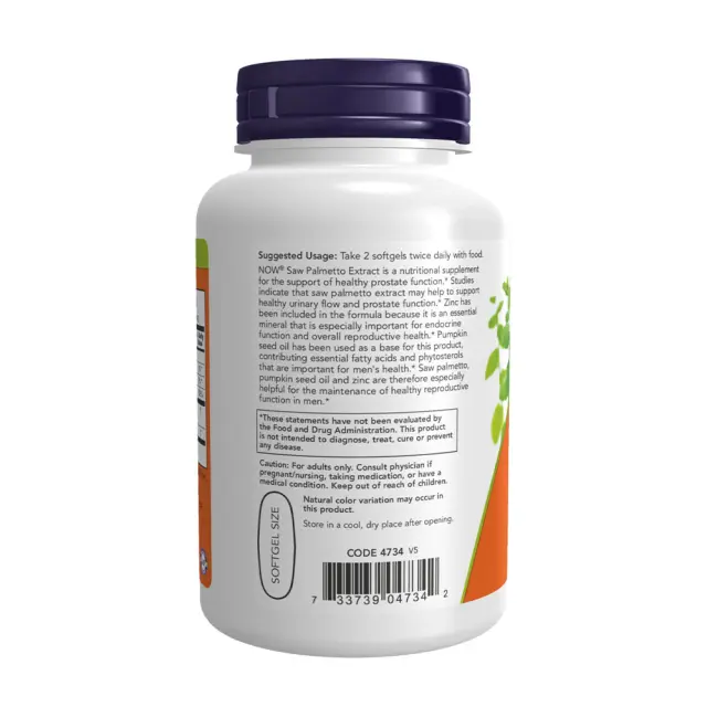 Now Foods Saw Palmetto Extract 80 mg 3