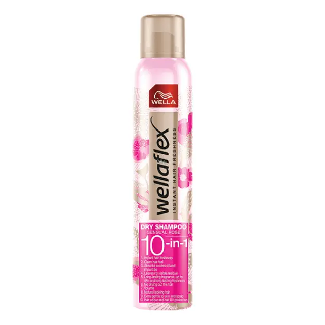 Wella Wellaflex 10-in-1 Sensual Rose Dry Shampoo 180ml